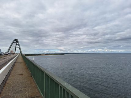 Fehmarnsundbrücke mit dem Rad