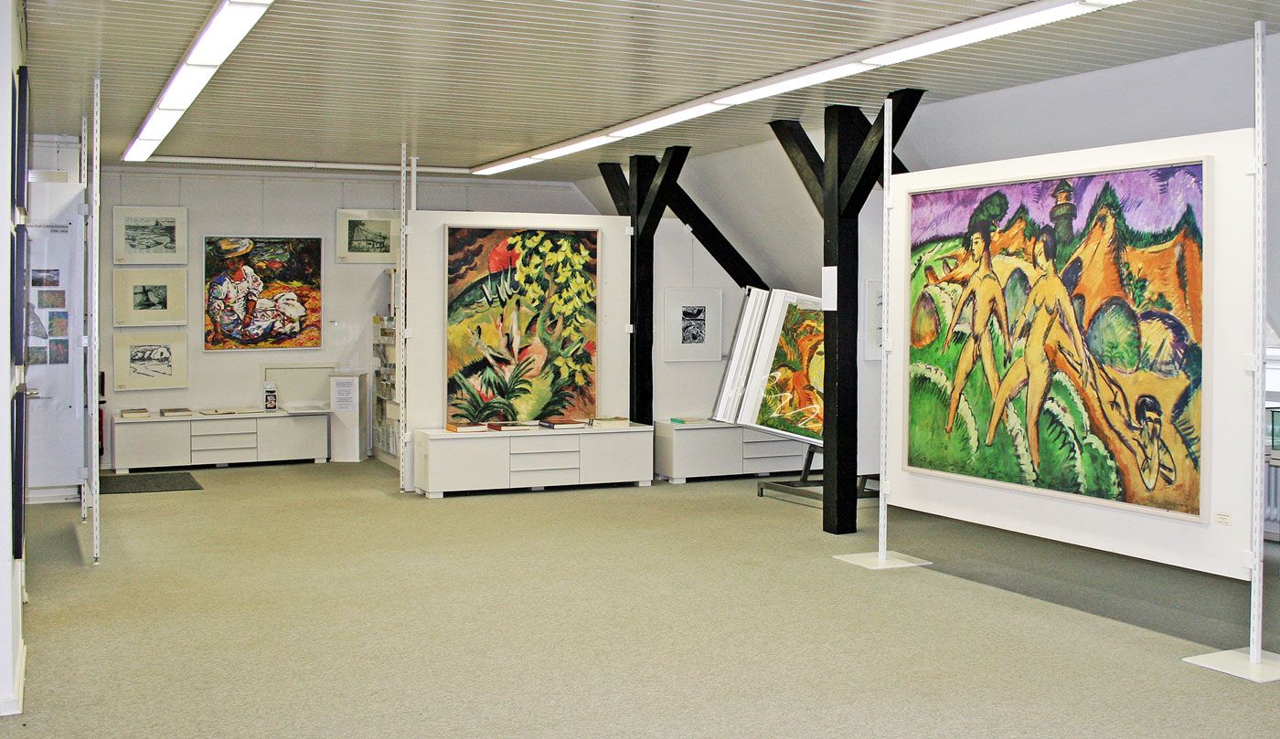 E. L. Kirchner Dokumentation in der Stadtbücherei Burg auf Fehmarn